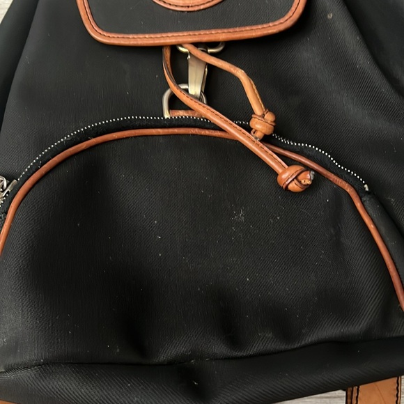 Lancel Vintage Canvas and Leather Backpack - Picture 4 of 11
